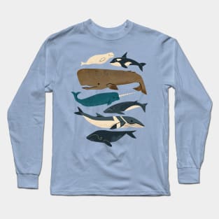 Whales Ahoy Long Sleeve T-Shirt